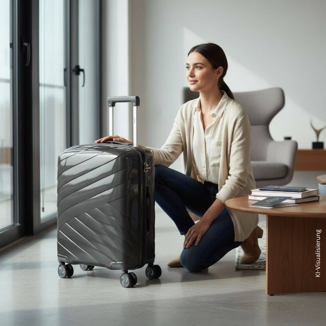 DYX 4 Rollen Koffer S 56 cm Dubai grau