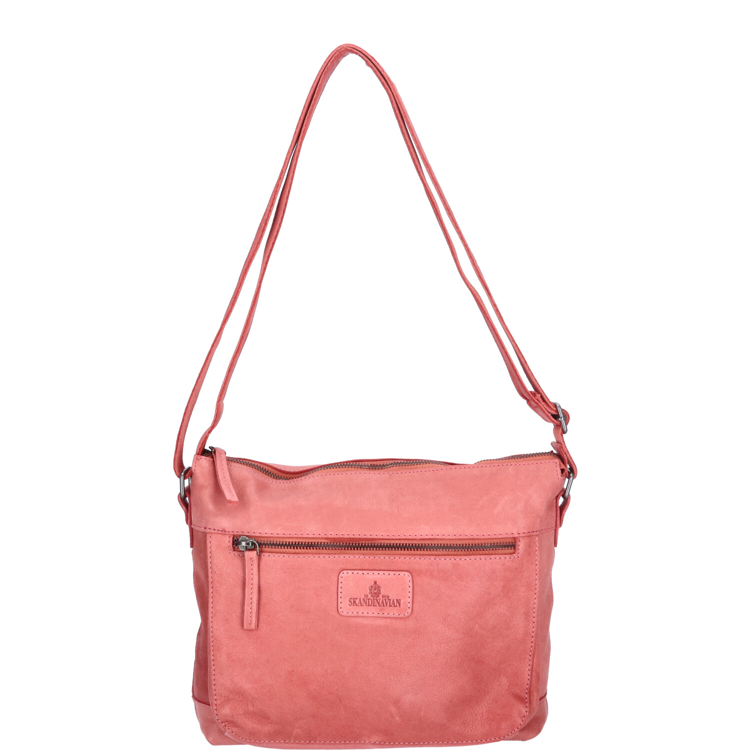 The Skandinavian Brand Damen Ledertasche  fuchsia