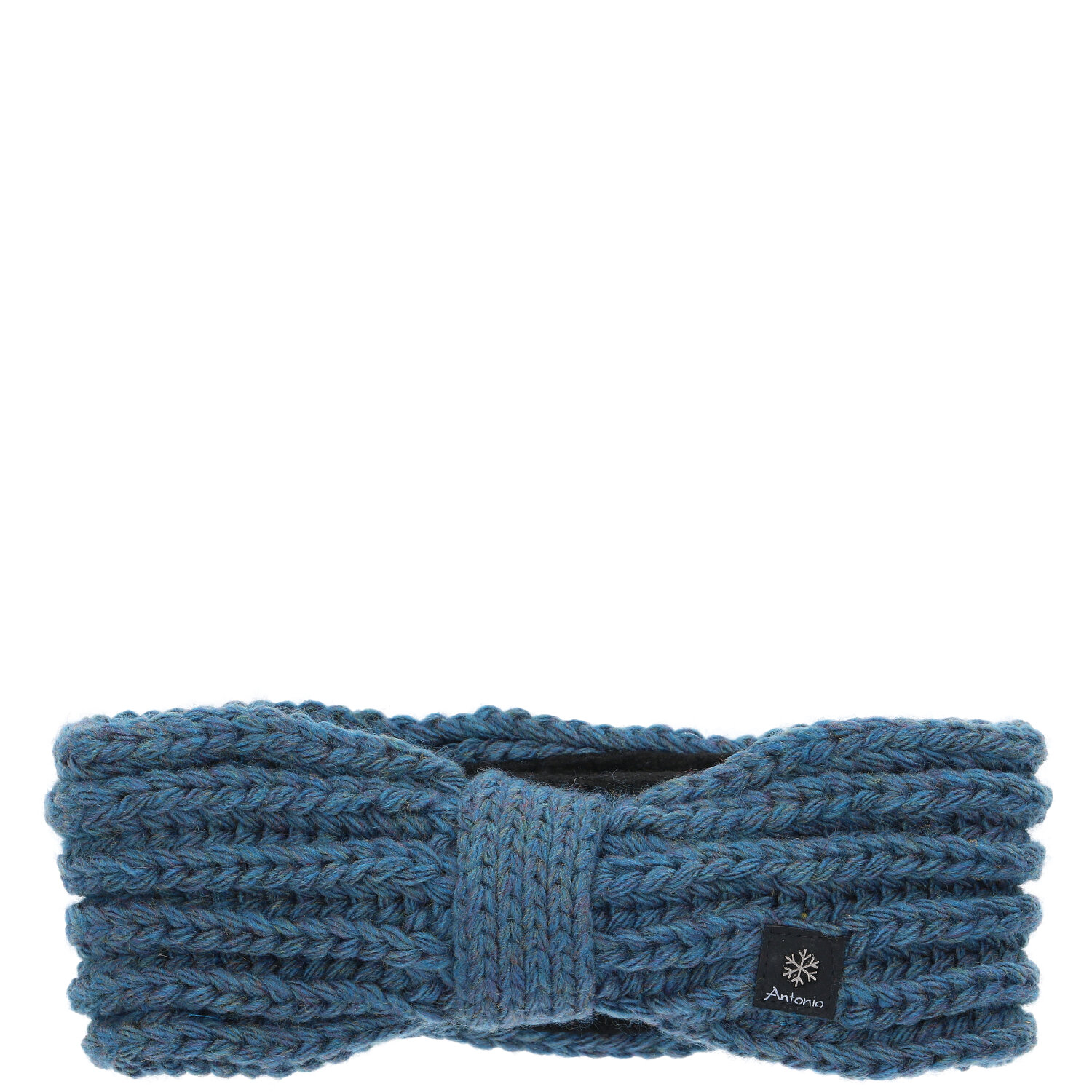 Antonio Damen Strick Stirnband mit Fleece  petrol