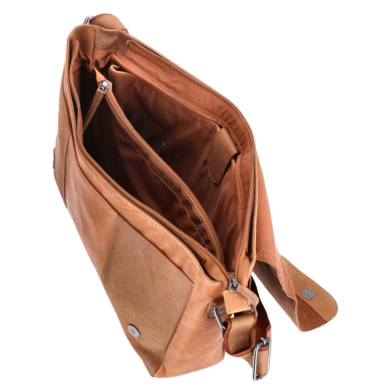 The Skandinavian Brand Leder Messenger  Cognac