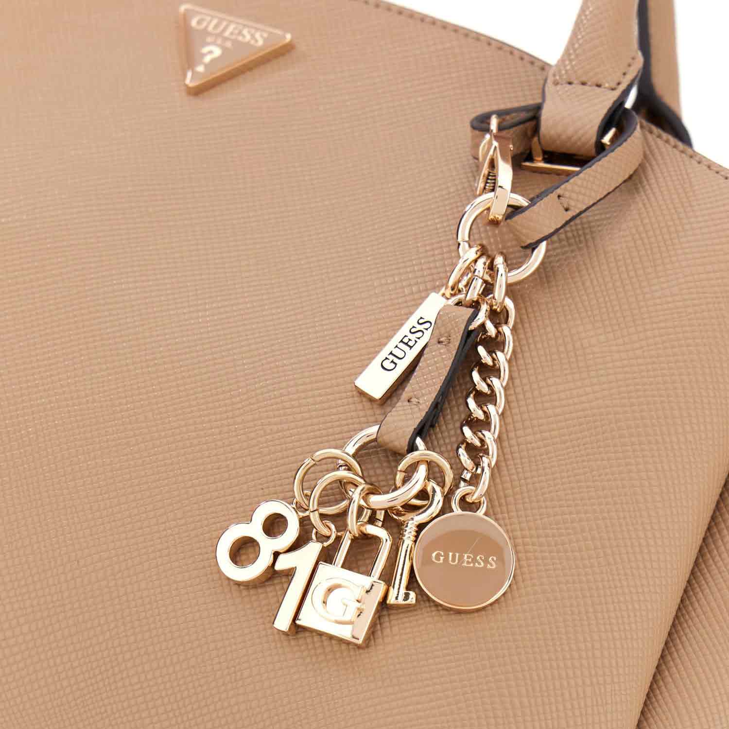 GUESS Handtasche Gilda 3 Comp beige Abbildung 4