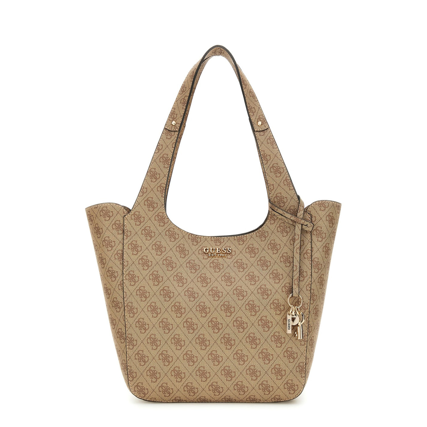 GUESS Shopper Handtasche Calista Latte Logo Abbildung 1