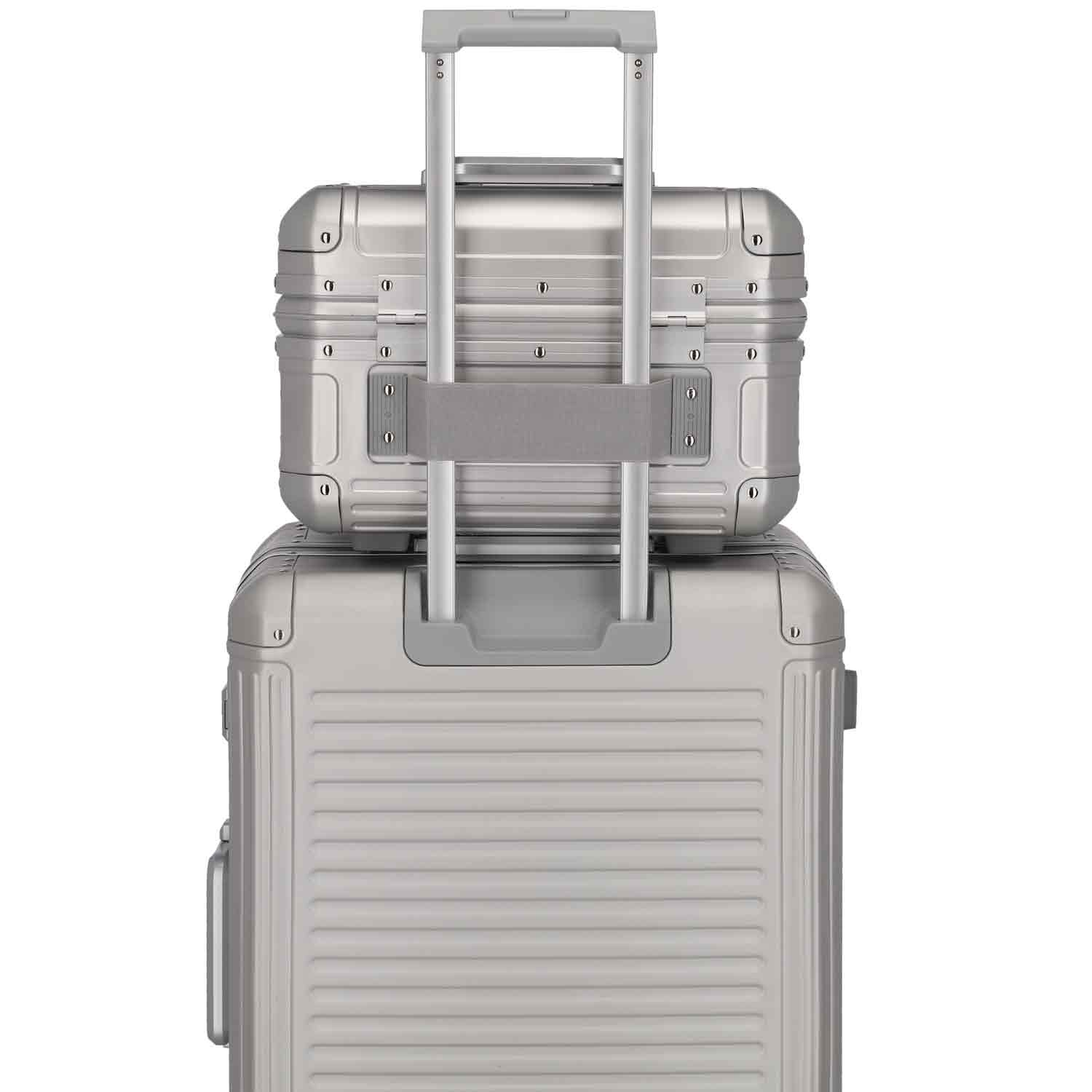 Travelite Beautycase Aluminium NEXT silber