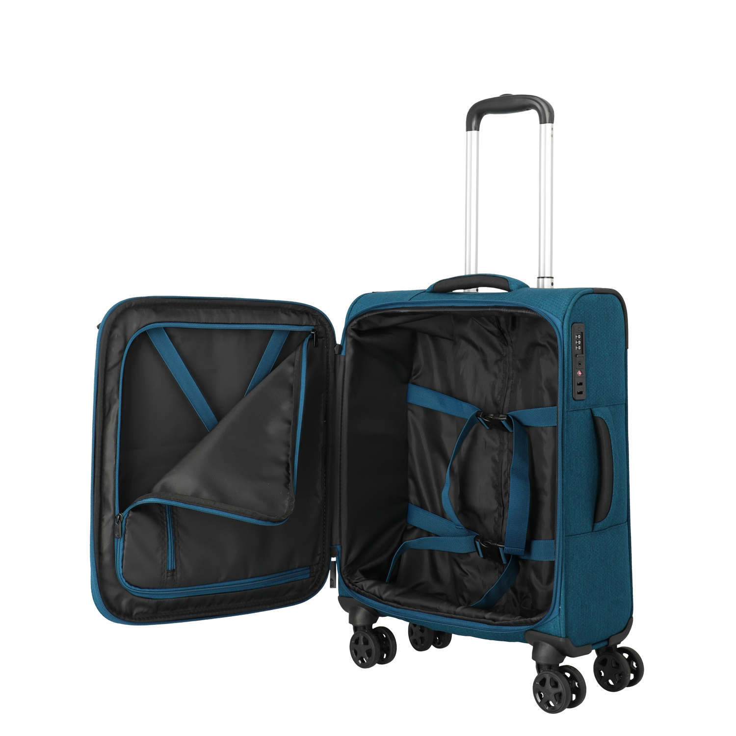 Travelite 4-Rad Trolley S Kick Off petrol Abbildung 3