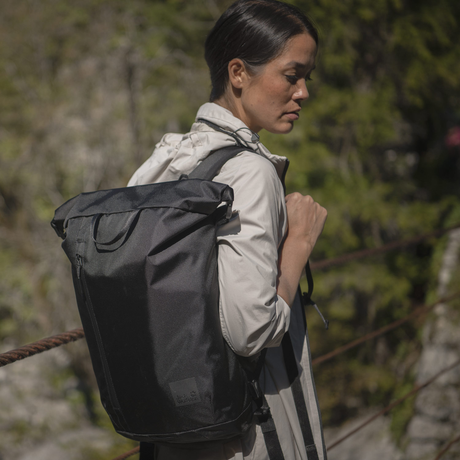 Jack Wolfskin Laptop-/Freizeit Rucksack Helsinki Rolltop ultra black Abbildung 8