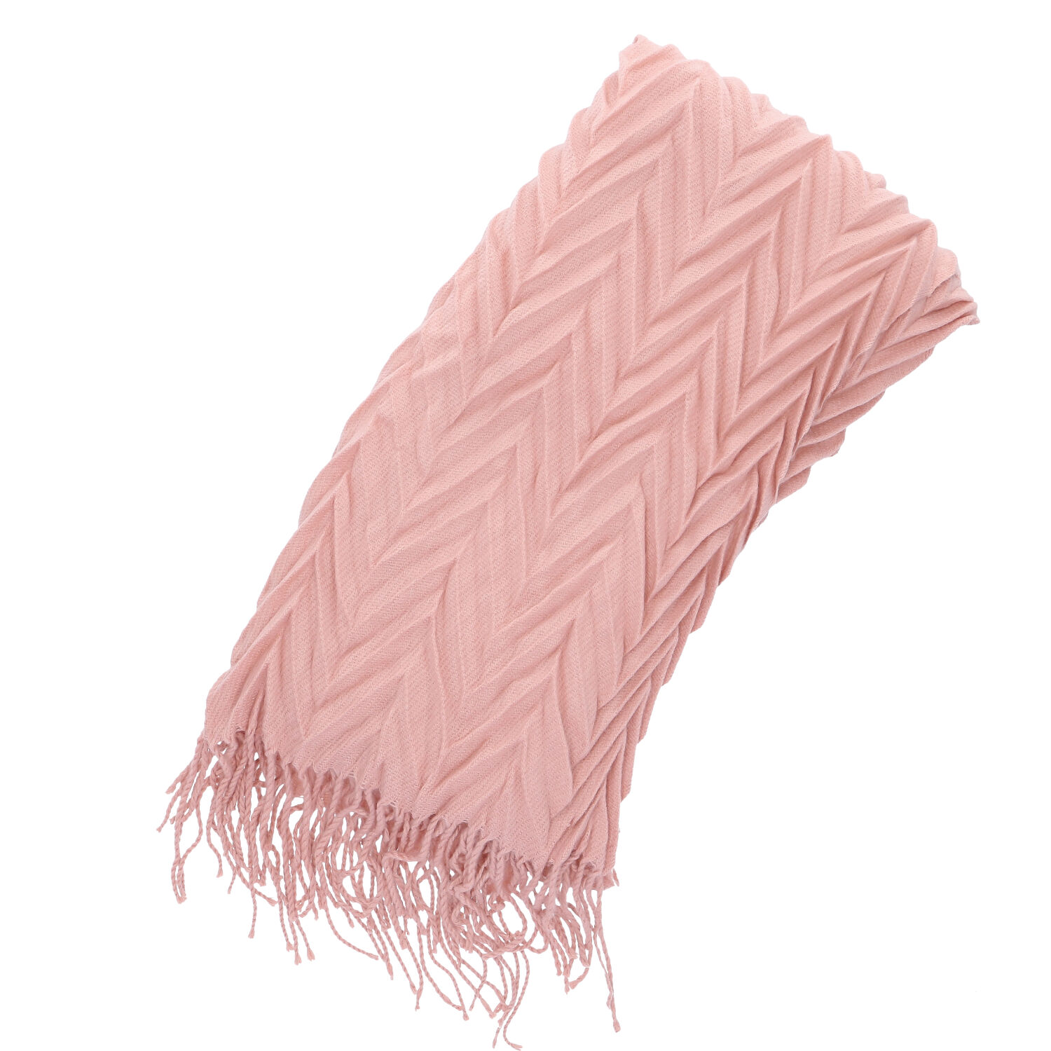 Antonio Damen Winter Schal Cashmera Plissee  rose Abbildung 2