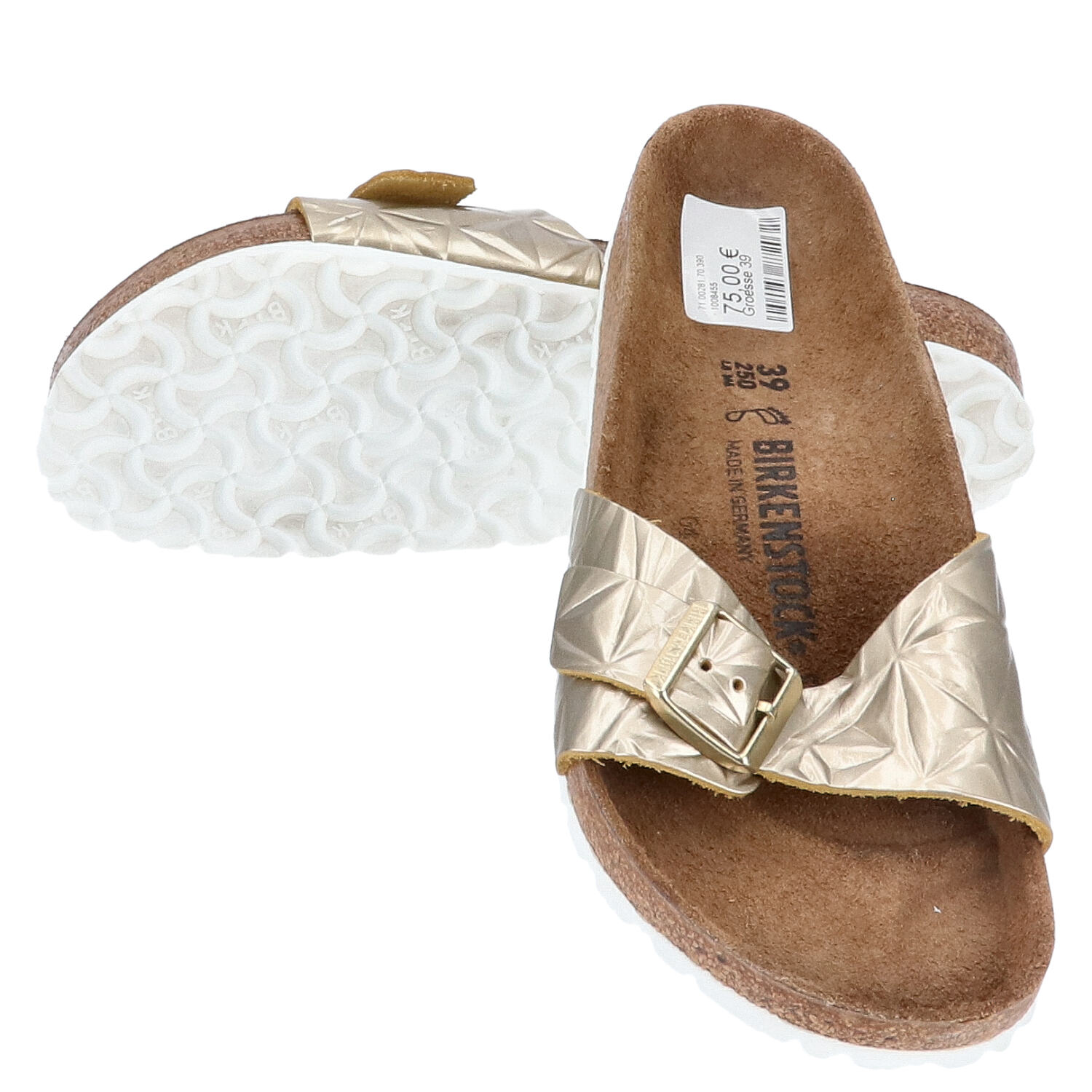 Birkenstock Sandalen Größe 39 Madrid BS Spectral Platin   Abbildung 1