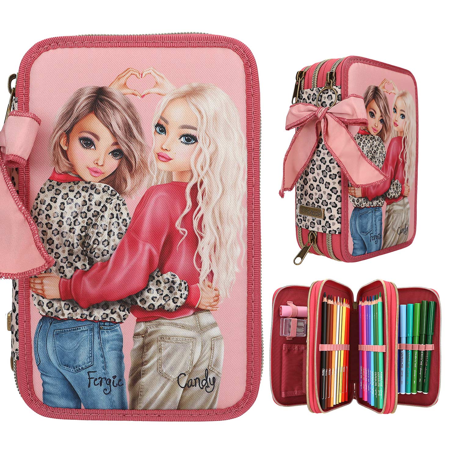 Depesche 3-Fach Federtasche LEOHEART Rosa Abbildung 7