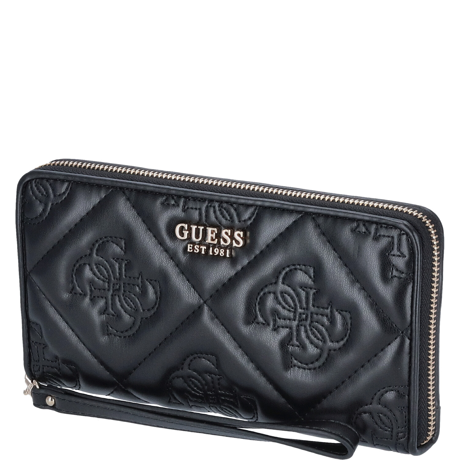 GUESS Damen Geldbörse Marieke Black Logo Abbildung 1