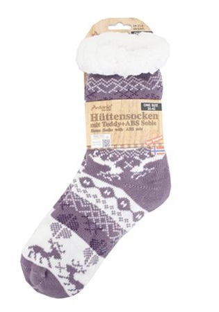 Antonio Hüttensocken mit ABS Sohle Größe 35-42  . Abbildung 1