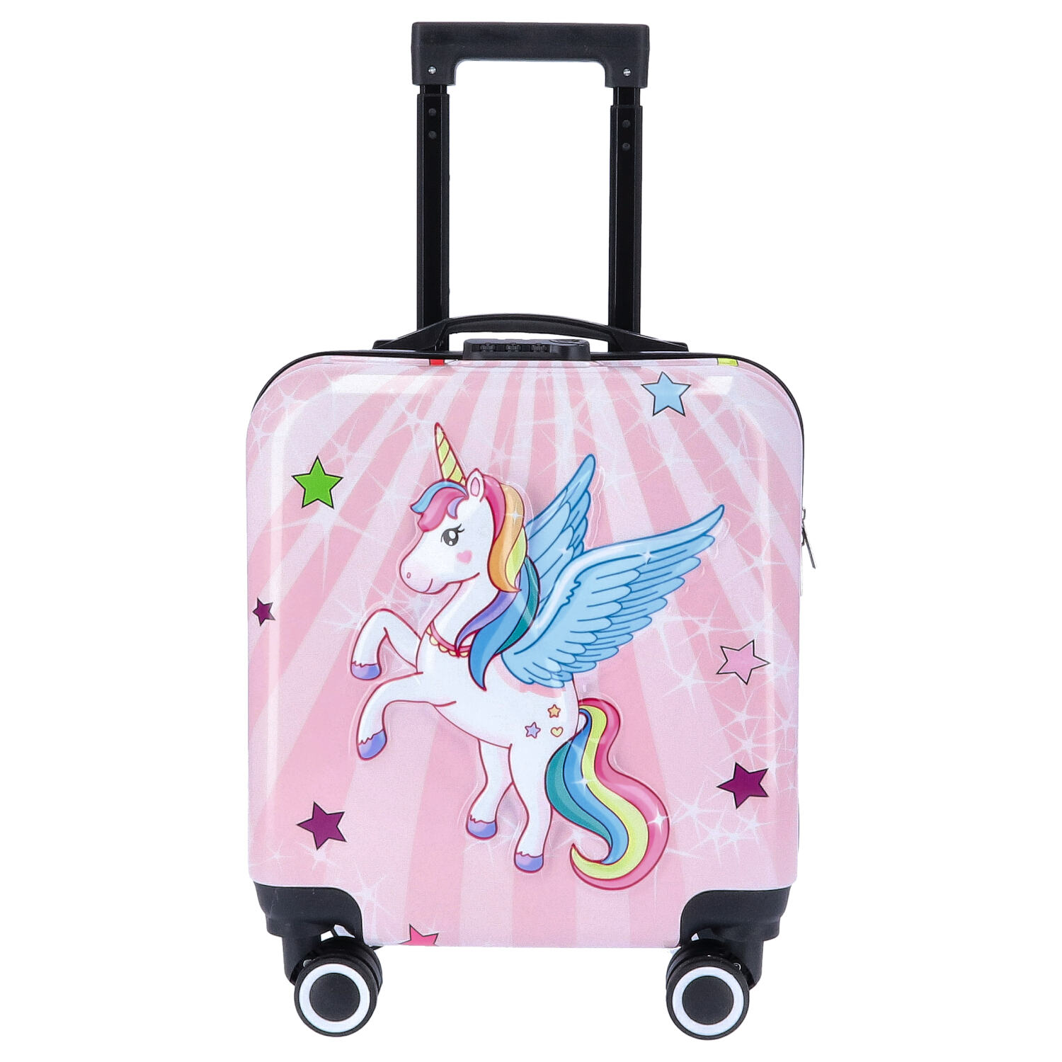 TheTrueC Kindertrolley 4 Rollen Einhorn  Rosa Abbildung 2 TheTrueC Kindertrolley 4 Rollen Einhorn  Rosa Abbildung 2