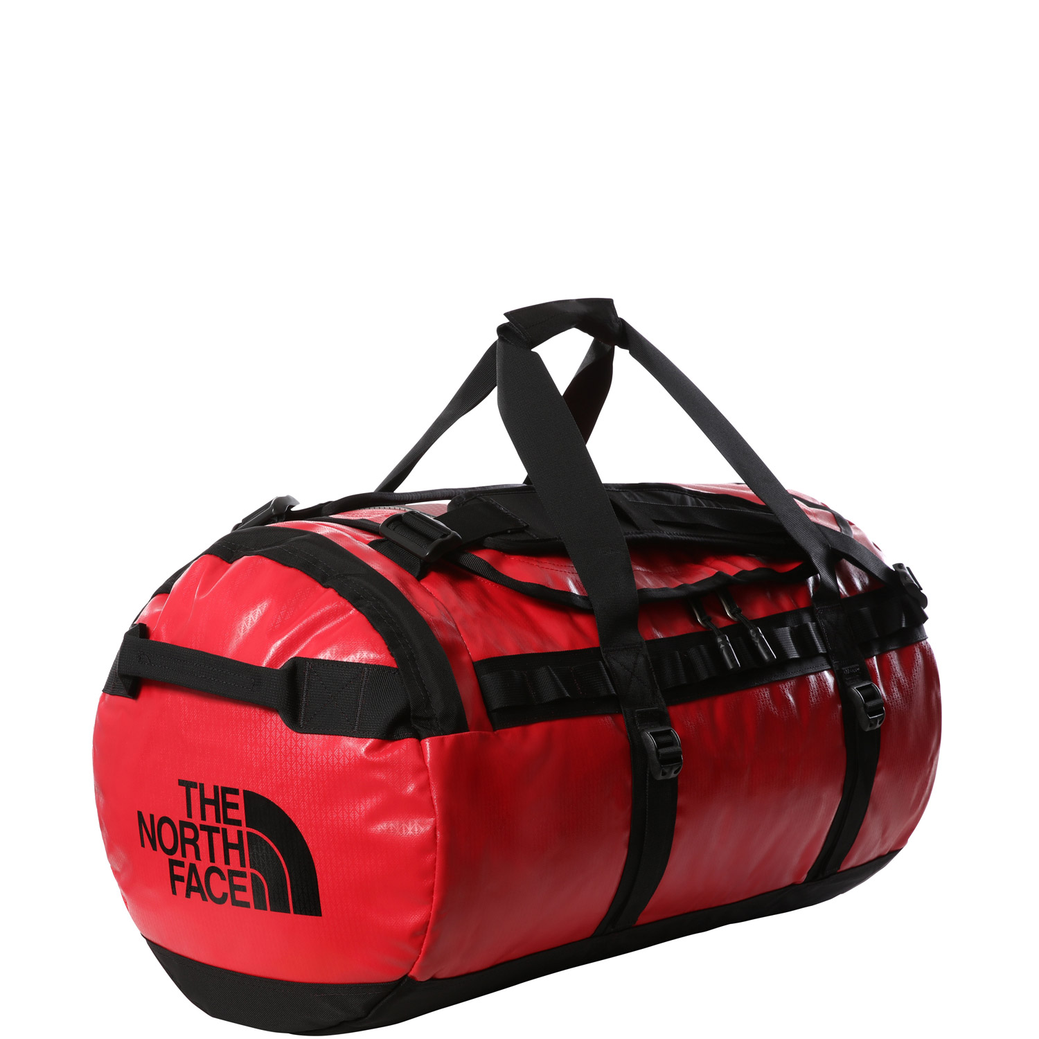 The North Face Reise/-Sporttasche Rucksack Base Camp Duffel M Red/Black