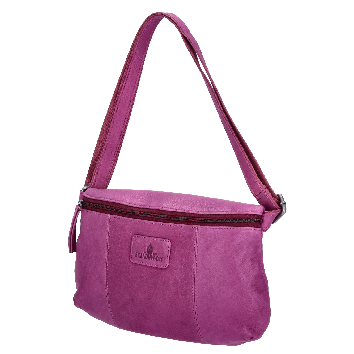 The Skandinavian Brand Leder Crossbody Bag  Purple