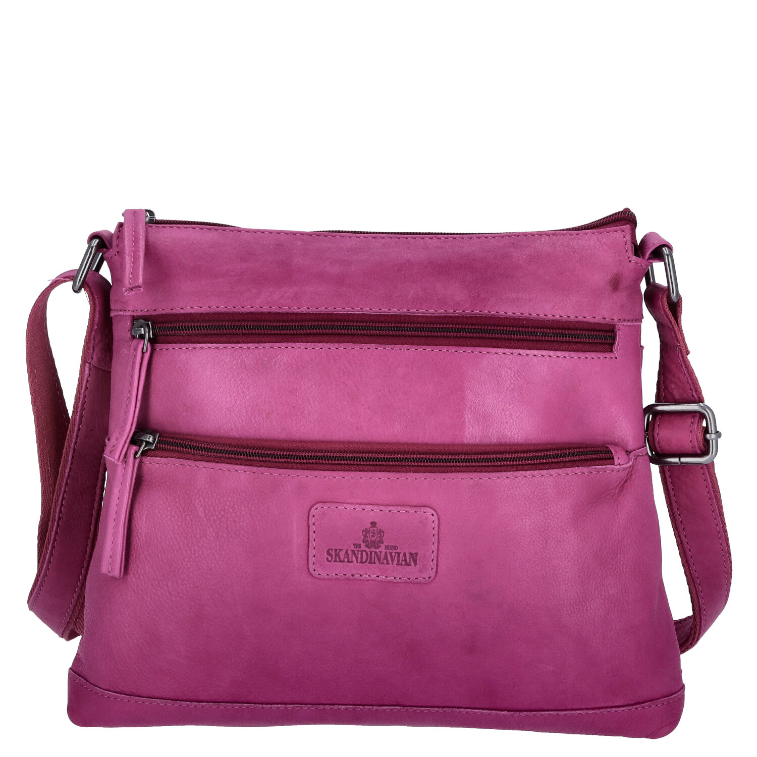 The Skandinavian Brand Leder Umhängetasche - Purple Abbildung 4