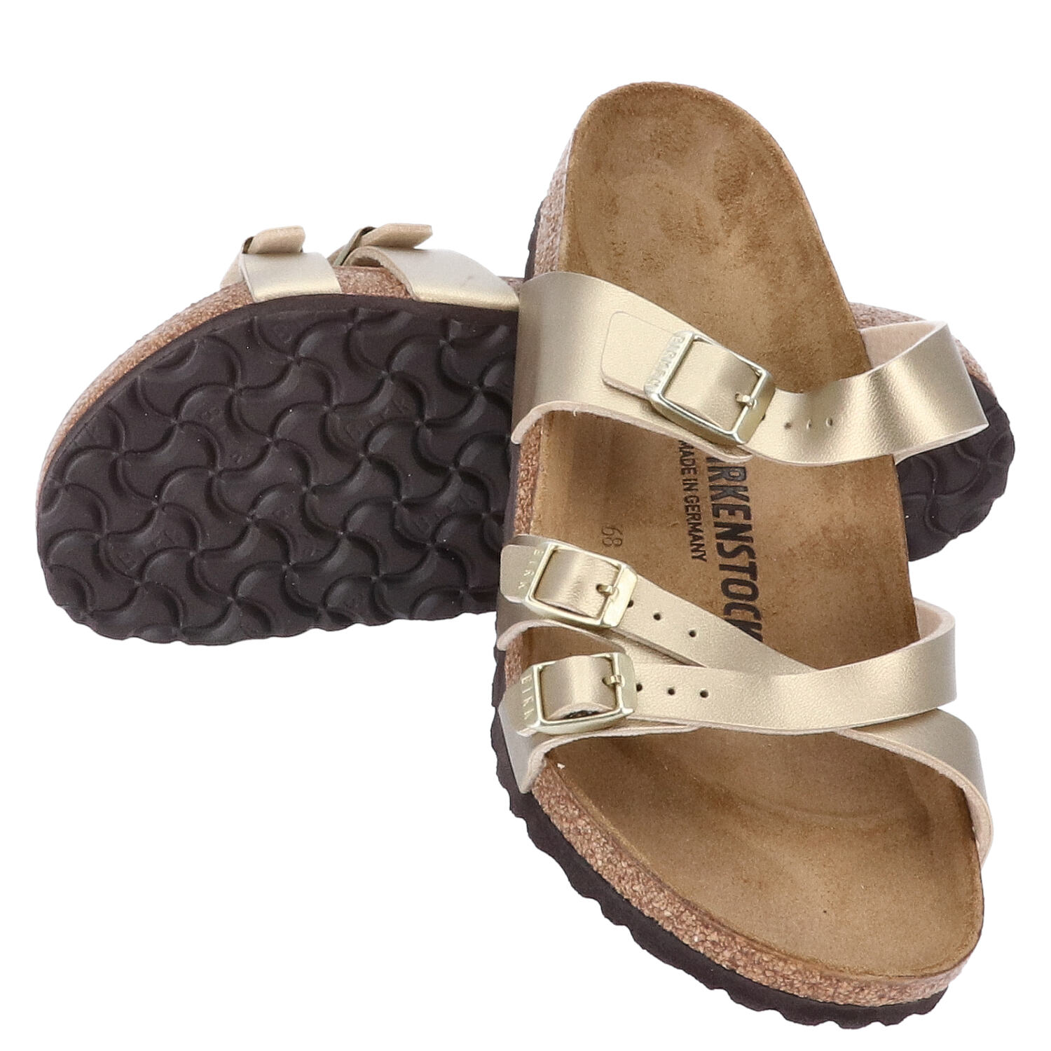 Birkenstock Sandalen Größe 41 Franca Gold   Abbildung 1