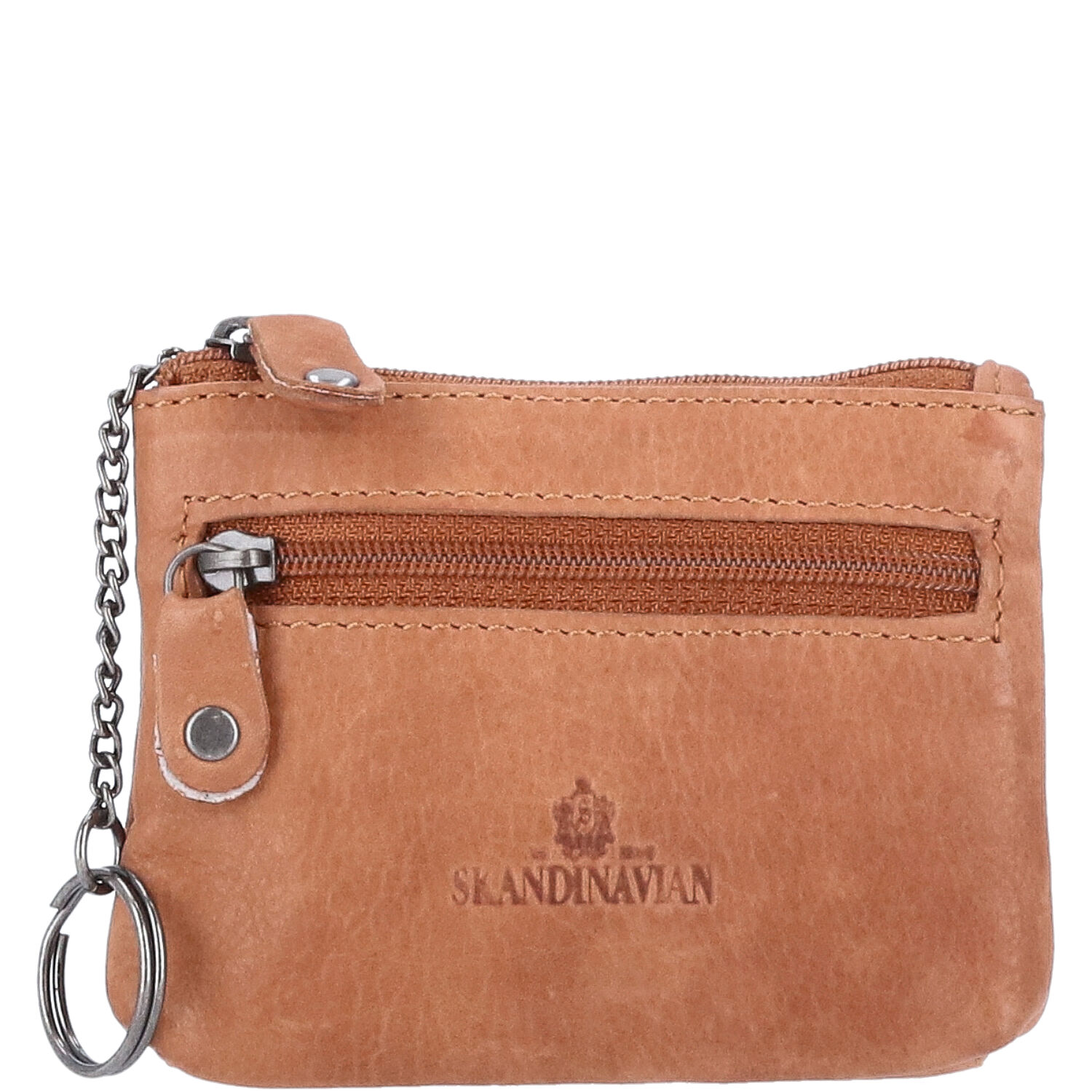 The Skandinavian Brand Key Holder Washed Leather  Cognac