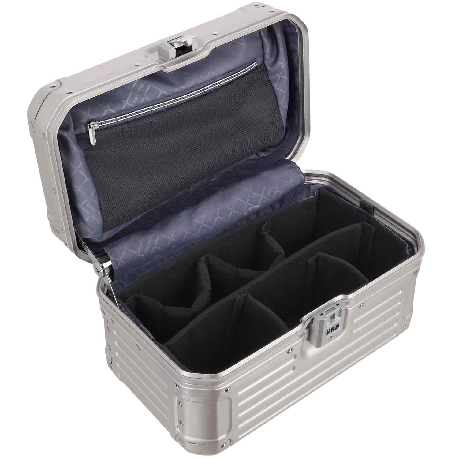 Travelite Beautycase Aluminium NEXT silber