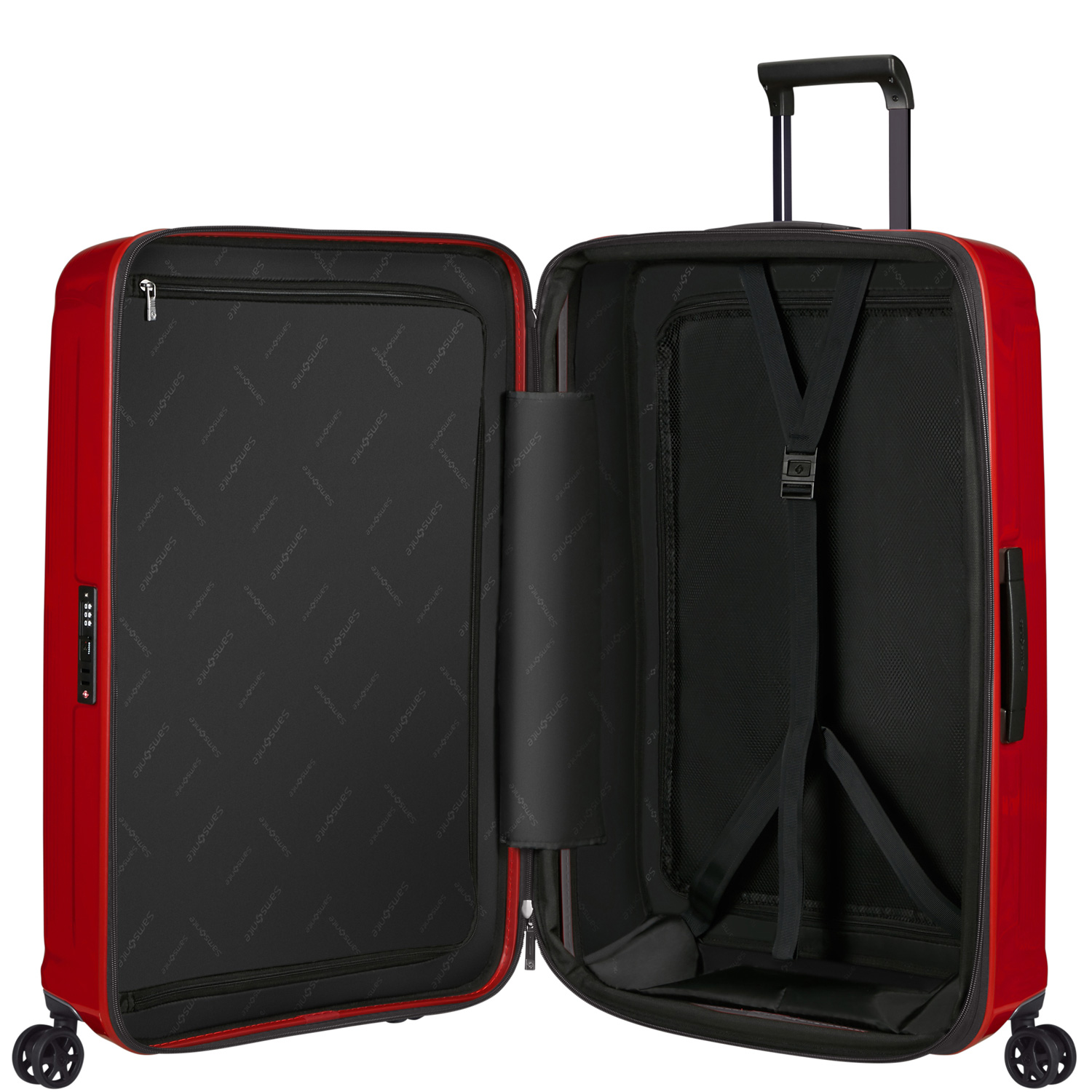 Samsonite Trolley mit 4 Rollen 75cm EXP. Nuon metallic red