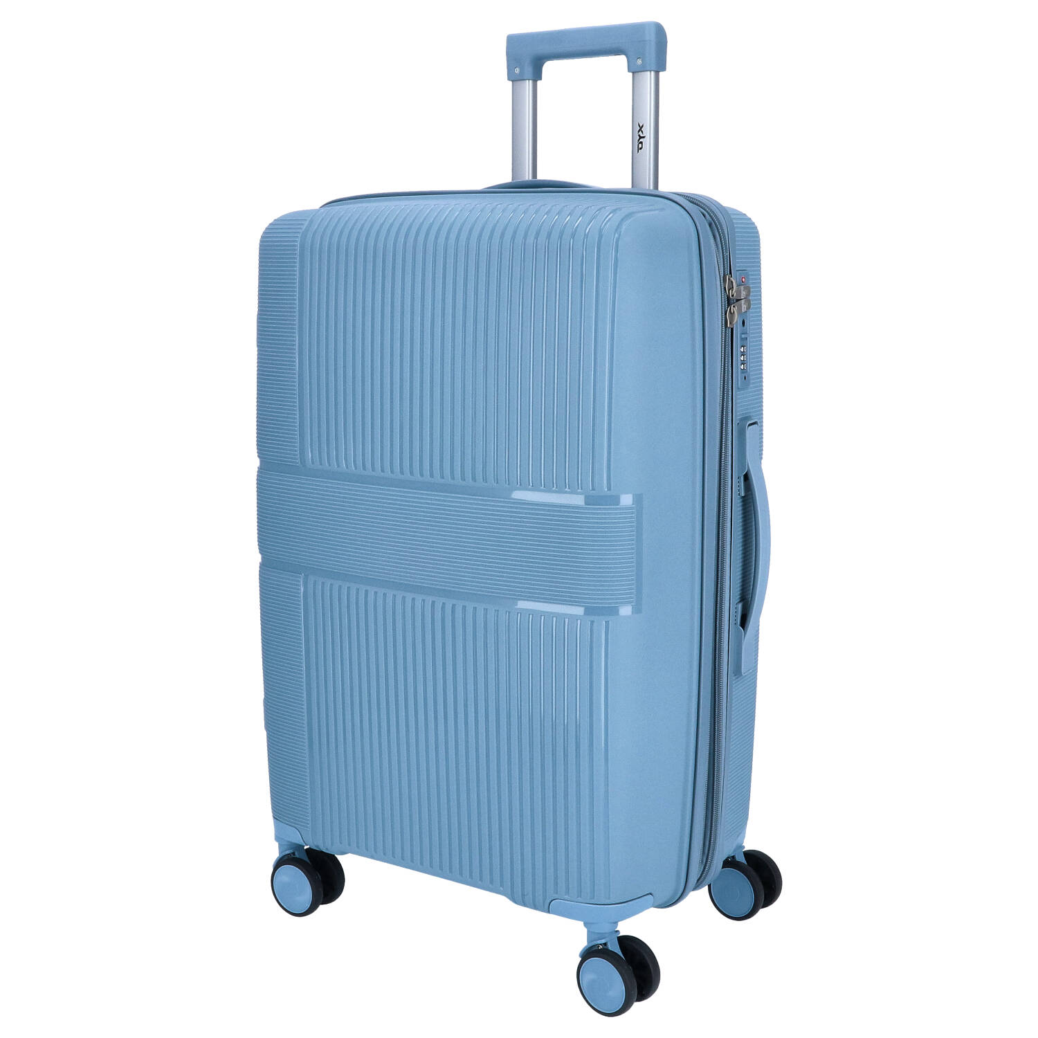 DYX 4 Rollen Koffer M 67 cm Rom blau Abbildung 1