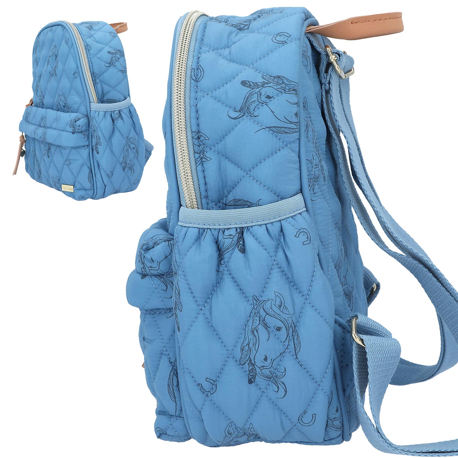 Depesche Kinder Rucksack Miss Melody Blue Quilt 