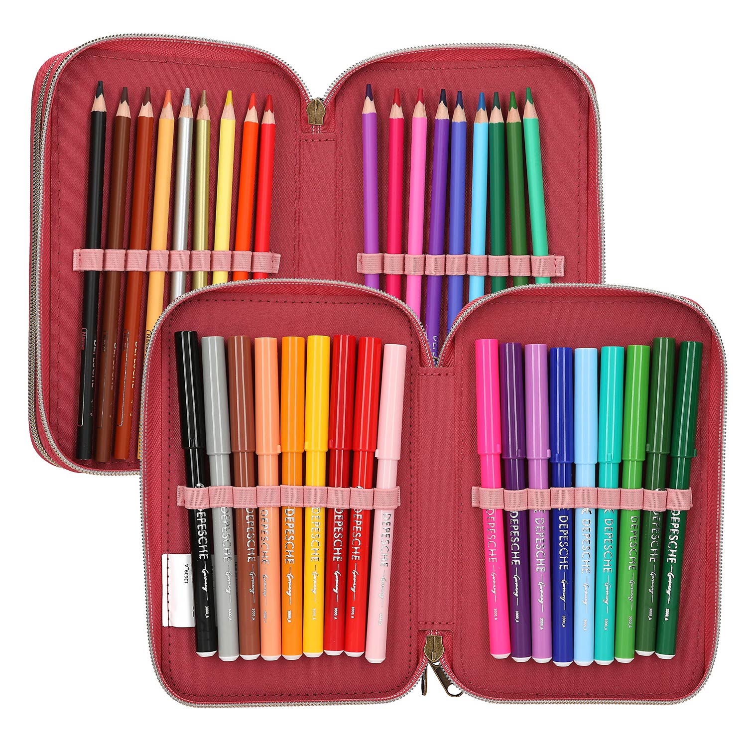 Depesche 3-Fach Federtasche LEOHEART Rosa Abbildung 5