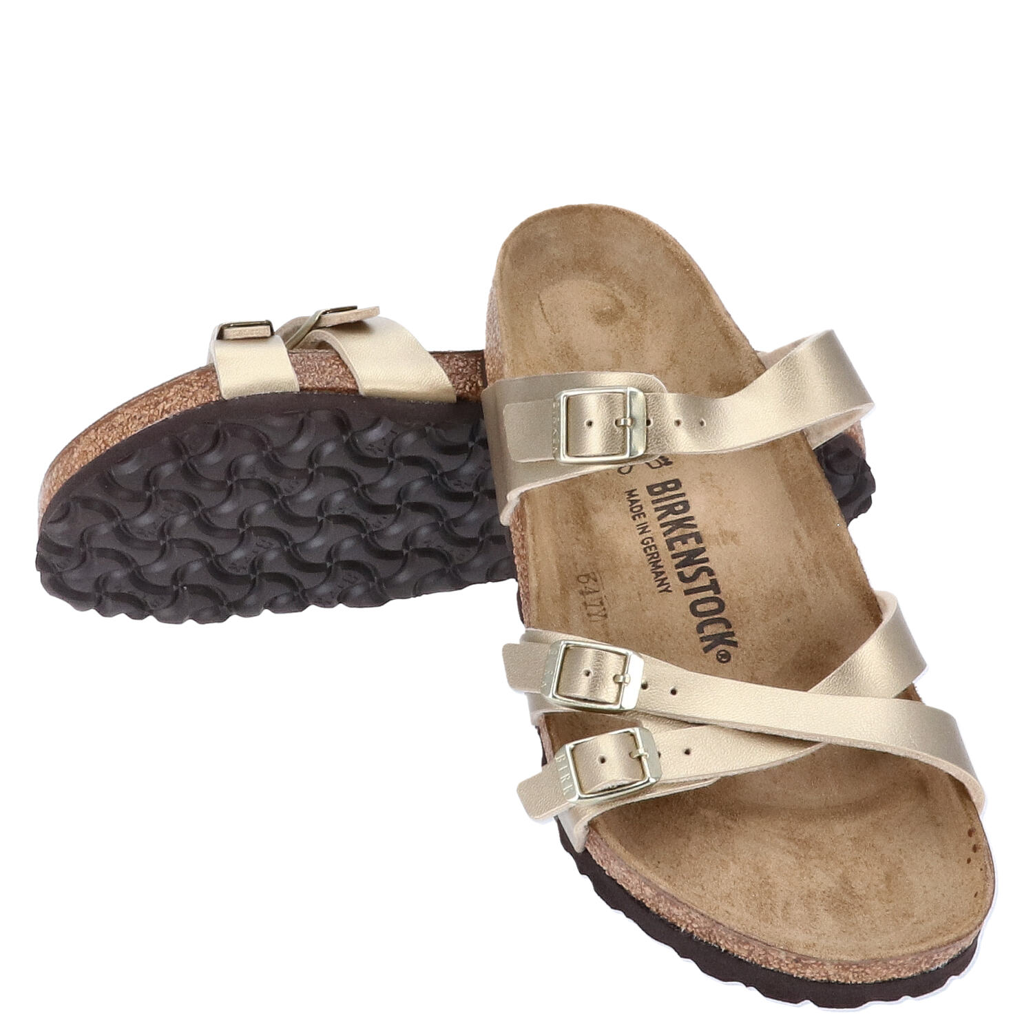 Birkenstock Sandalen Größe 40 Franca Gold   Abbildung 1