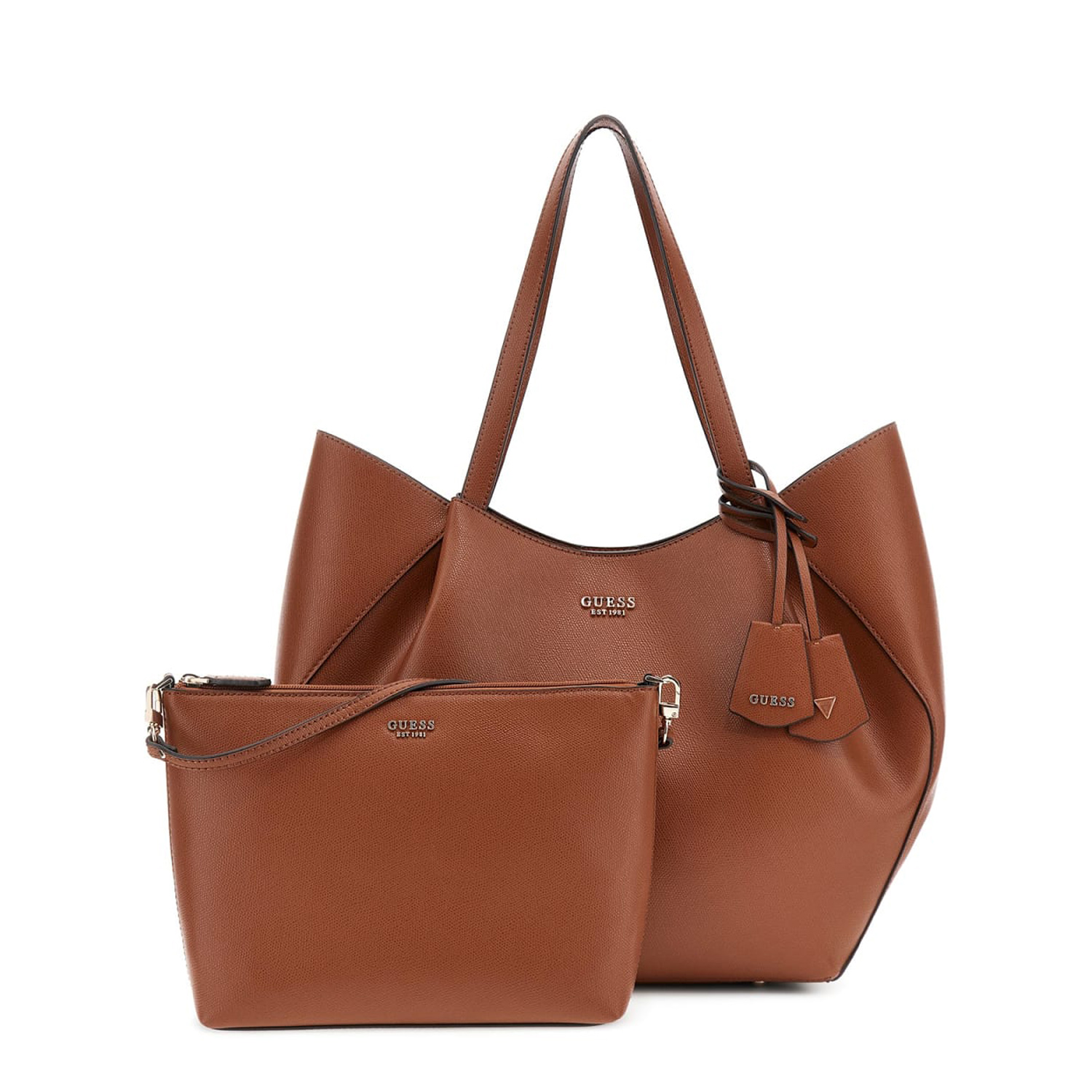 GUESS Shopper Handtasche 2 in 1 Amorette Cognac Abbildung 3