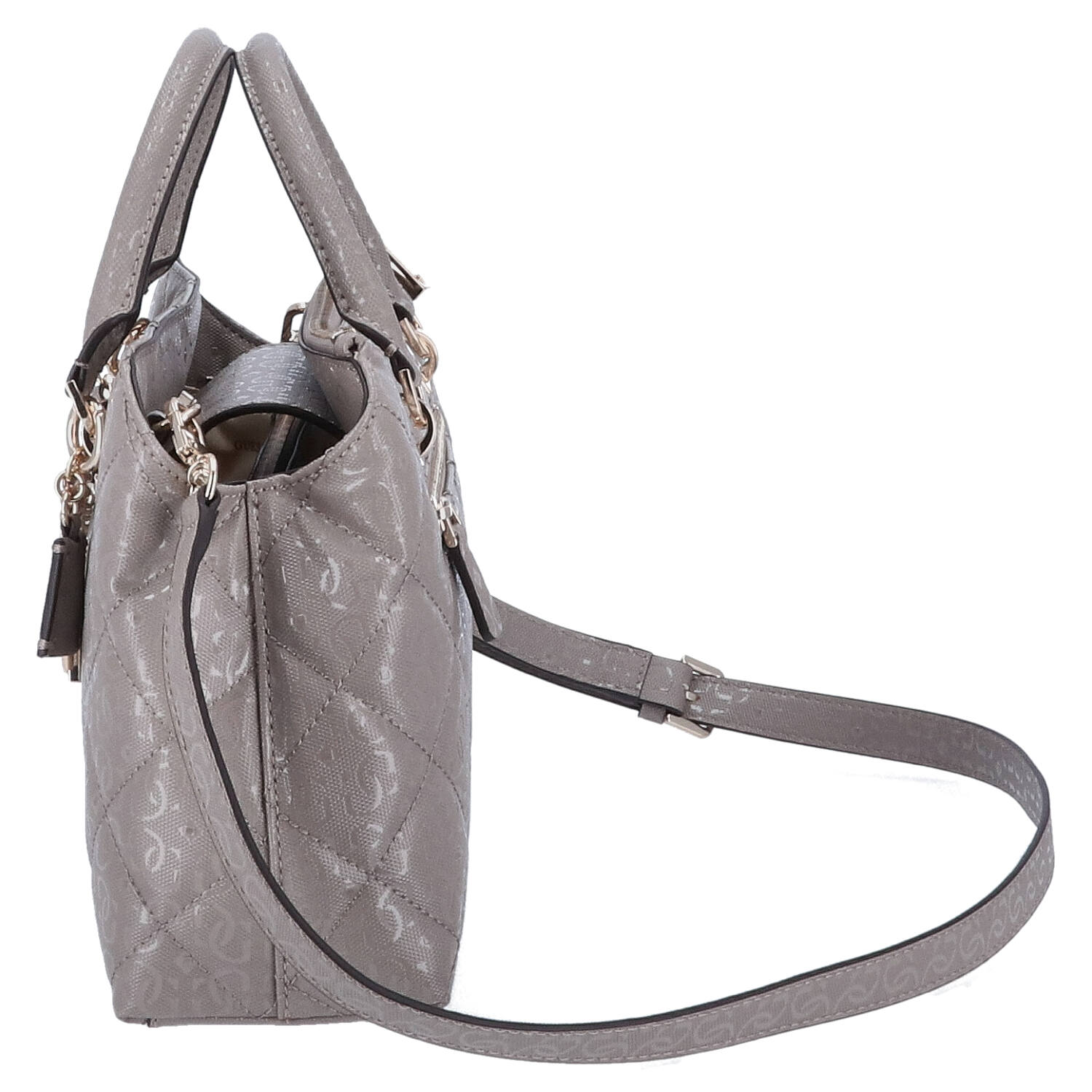GUESS Handtasche Libby 2 comp Dark Taupe Abbildung 3
