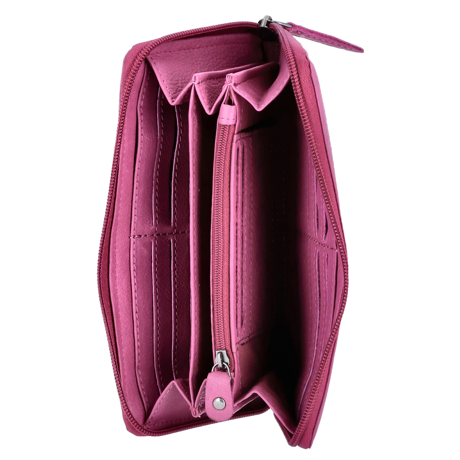 The Skandinavian Brand Damen Lederbörse Quer  fuchsia Abbildung 4