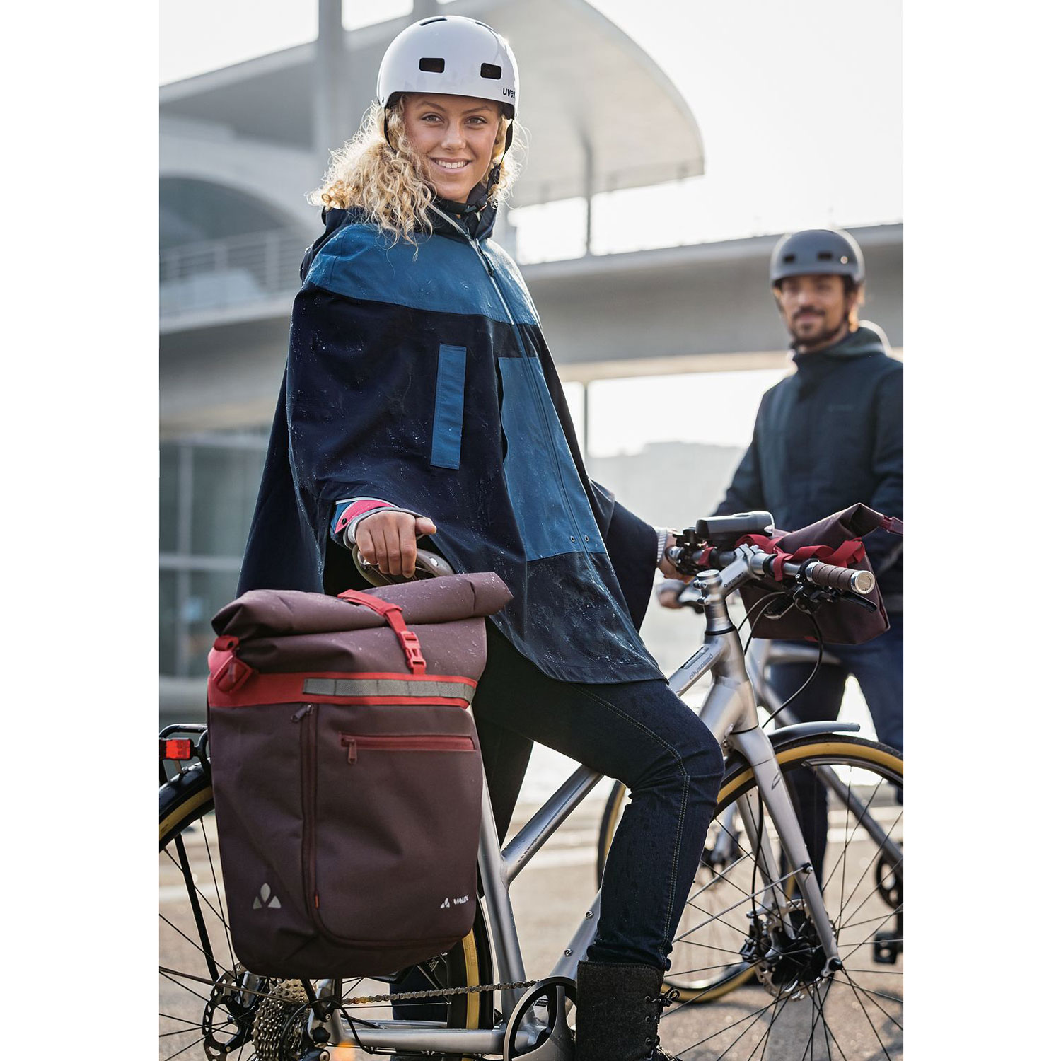 Vaude Fahrrad/-Umhängetasche ShopAir Back Black