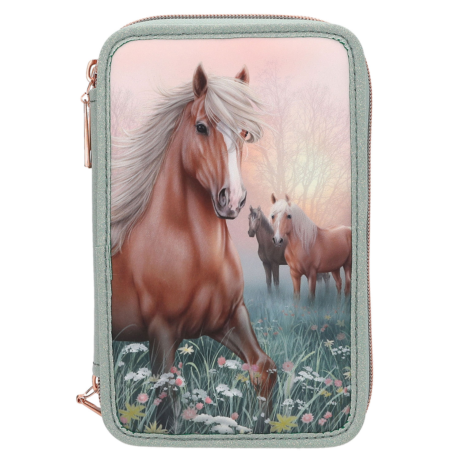Depesche 3-Fach Federtasche Miss Melody ROMANTIC FIELDS 