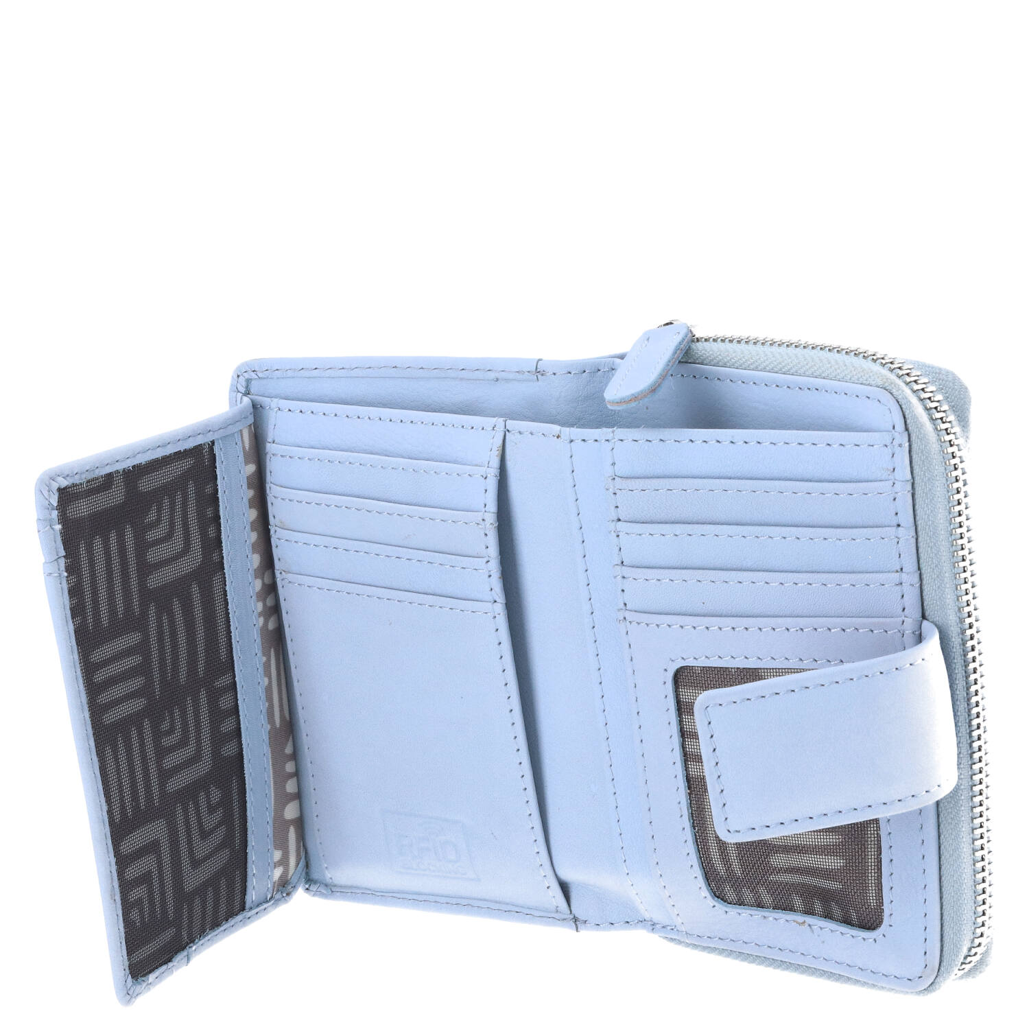 The Skandinavian Brand Damenbörse Leder - light blue Abbildung 4