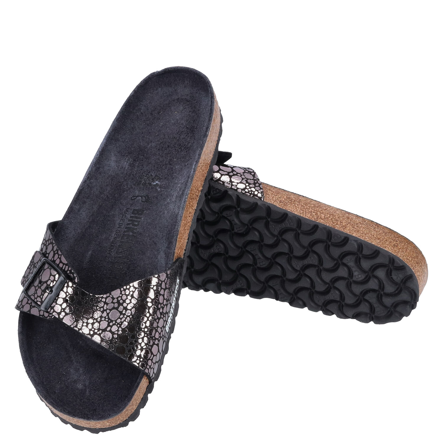 Birkenstock Sandalen Größe 41 Madrid BS Metallic Stones black TOTAL AUSVERKAUF   Abbildung 1