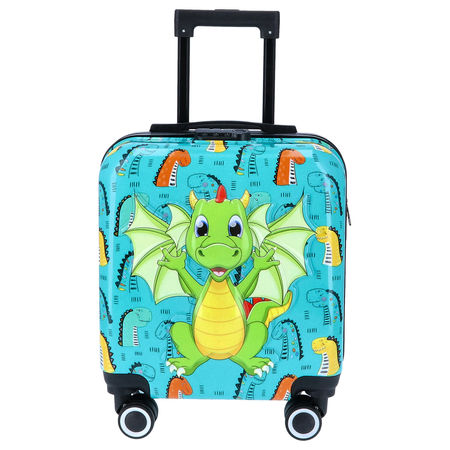 TheTrueC Kindertrolley 4 Rollen Dino  grün Abbildung 1 TheTrueC Kindertrolley 4 Rollen Dino  grün Abbildung 1