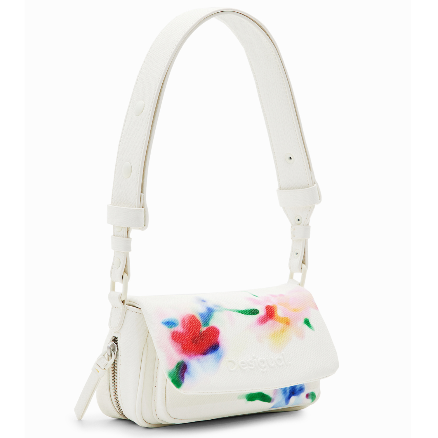 Desigual Damen Schultertasche Liquidflower Tromso blanco roto Abbildung 1