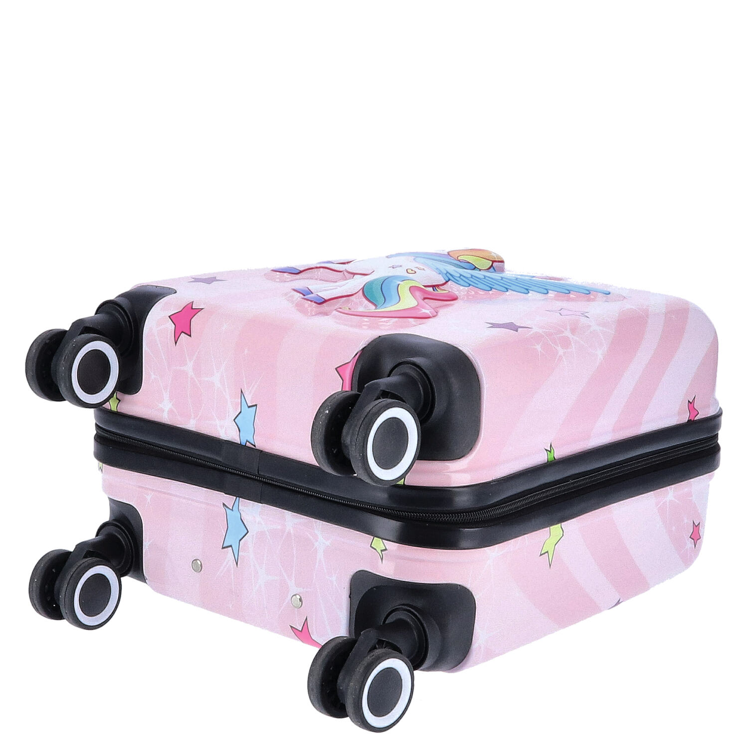TheTrueC Kindertrolley 4 Rollen Einhorn  Rosa Abbildung 6