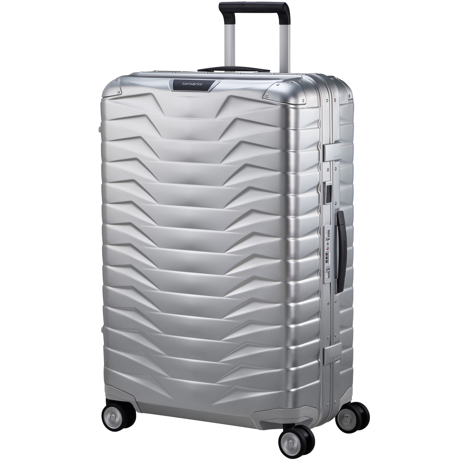 Samsonite 4-Rad Aluminium Trolley 76cm Proxis ALU silber