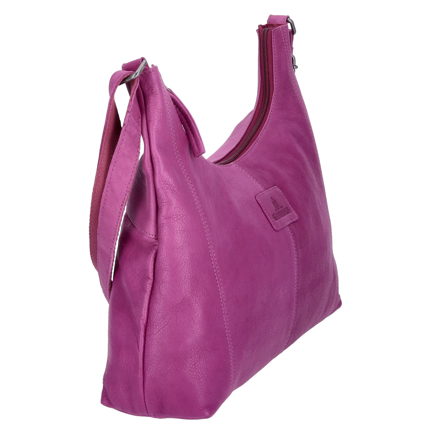 The Skandinavian Brand Leder Umhängetasche  Purple