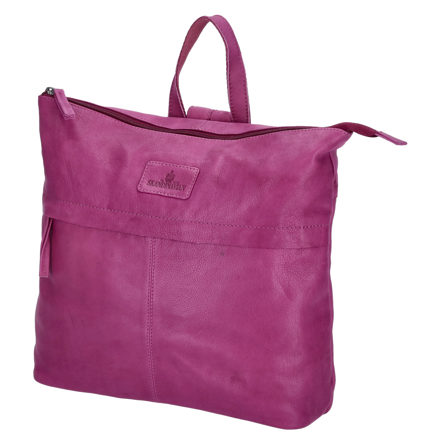 The Skandinavian Brand Damen Leder Rucksack  Purple