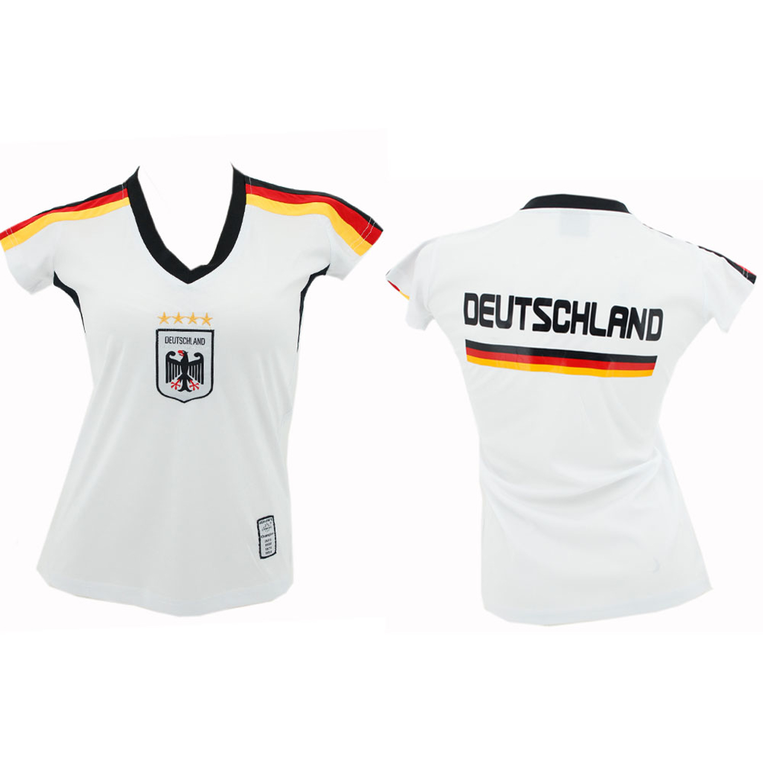 Antonio Frauen Fussball Trikot Deutschland - weiß Gr. S Abbildung 1