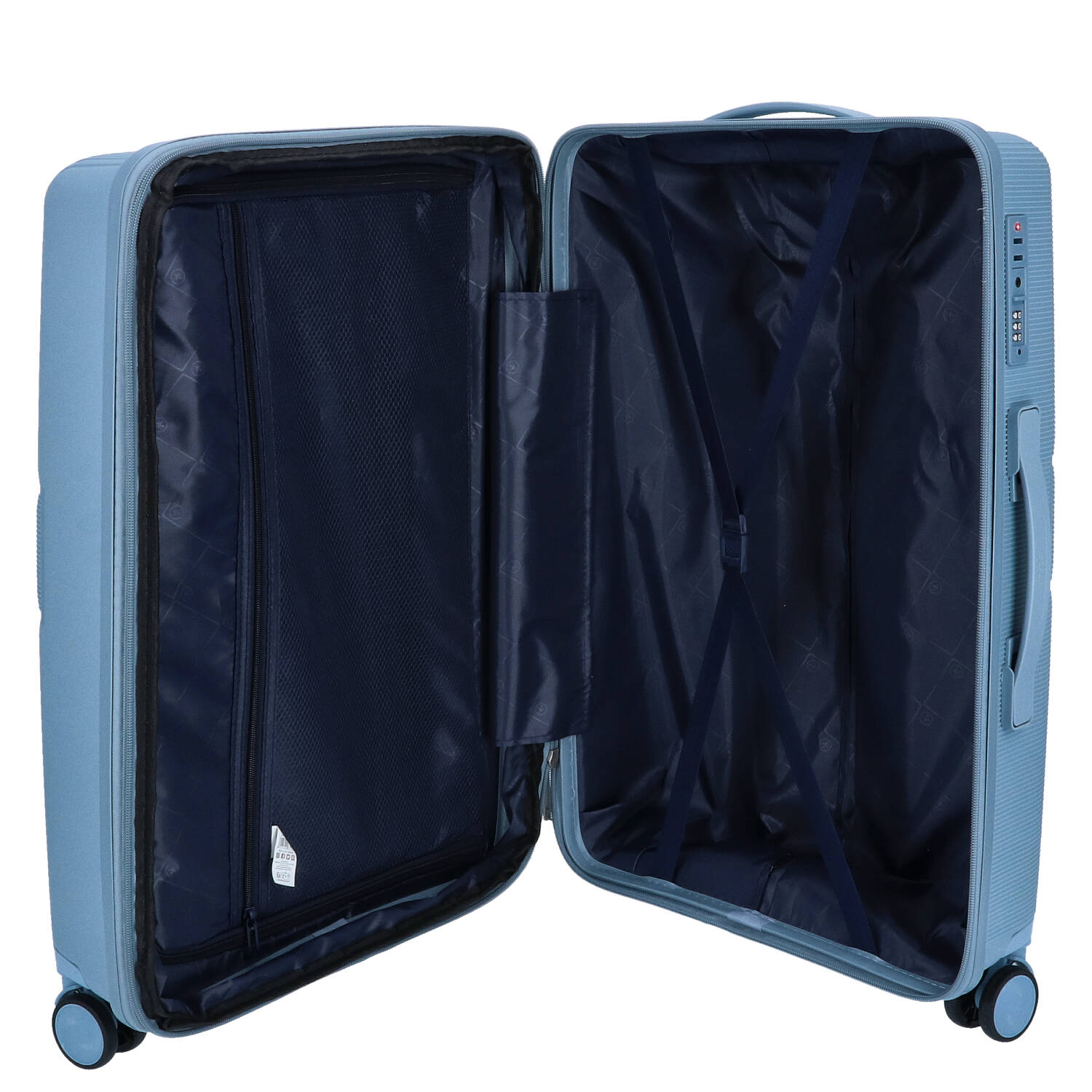 DYX 4 Rollen Koffer M 67 cm Rom blau Abbildung 6