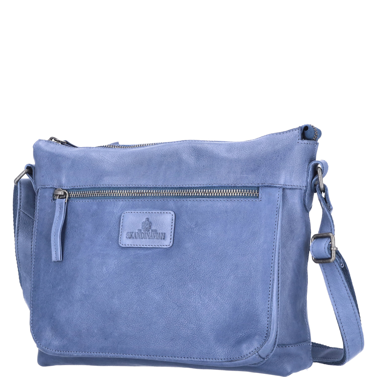 The Skandinavian Brand Damen Ledertasche  blau