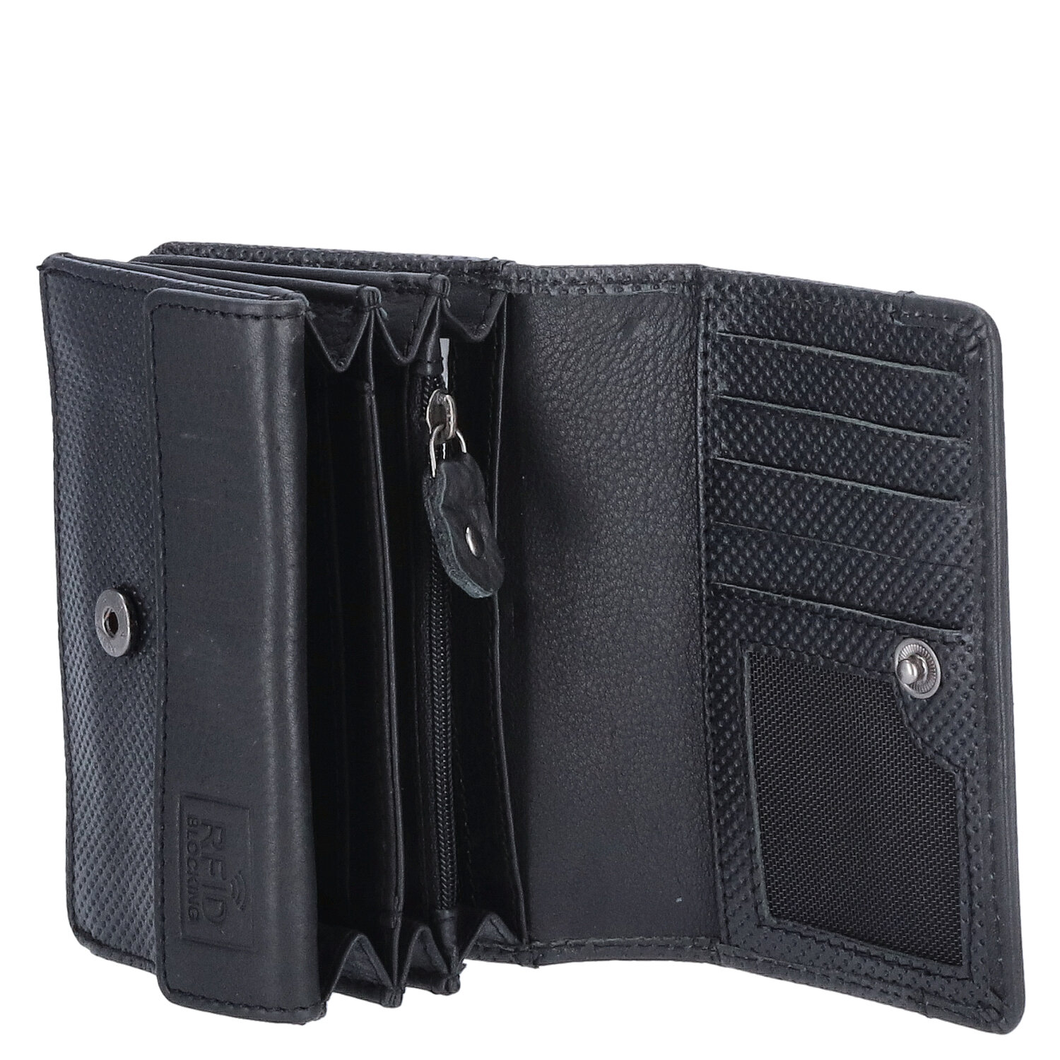 The Skandinavian Brand Damen Leder Geldbörse Quer  Black Abbildung 5 The Skandinavian Brand Damen Leder Geldbörse Quer  Black Abbildung 5