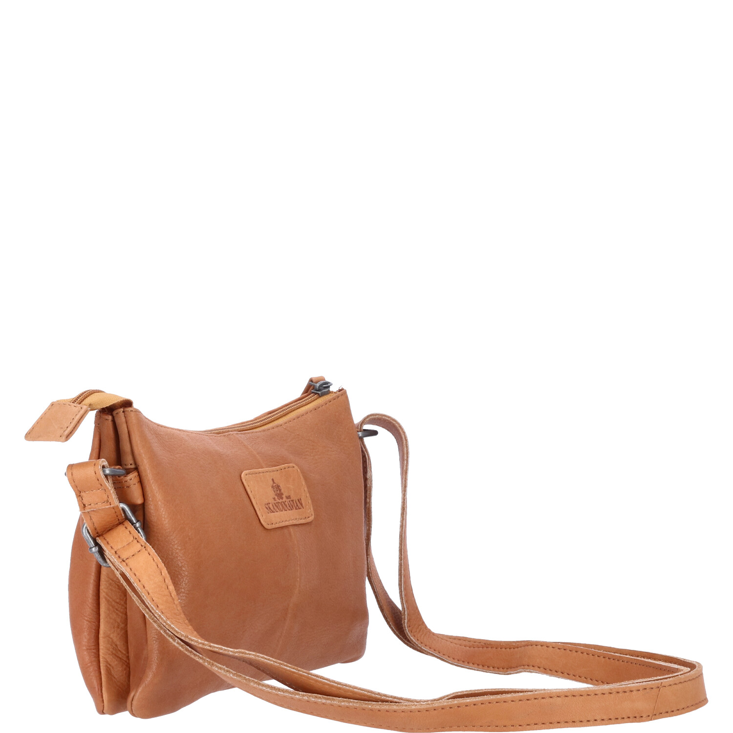 The Skandinavian Brand Damen Ledertasche, Umhängetasche - Cognac Abbildung 5