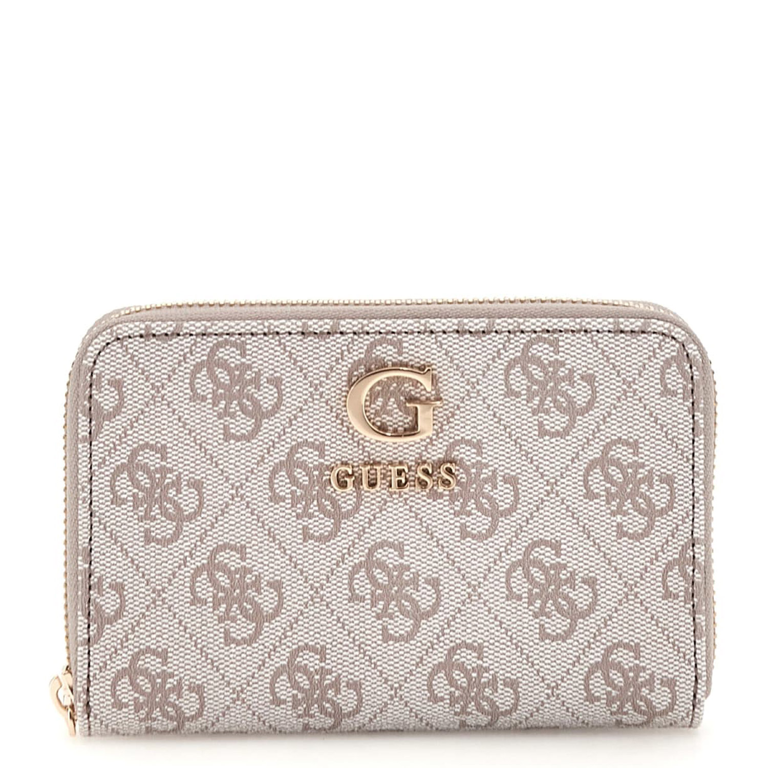 GUESS Damen Geldbörse Zamira Dark Taupe Logo Abbildung 1
