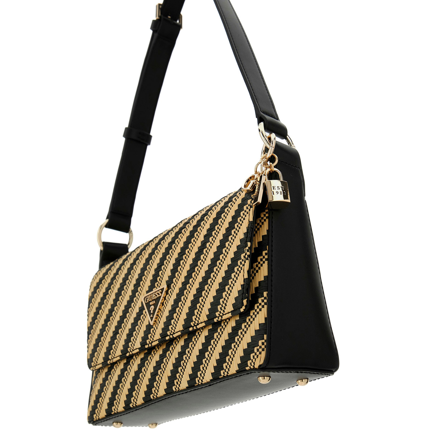 GUESS Schultertasche Simona natural/black Abbildung 4 GUESS Schultertasche Simona natural/black Abbildung 4