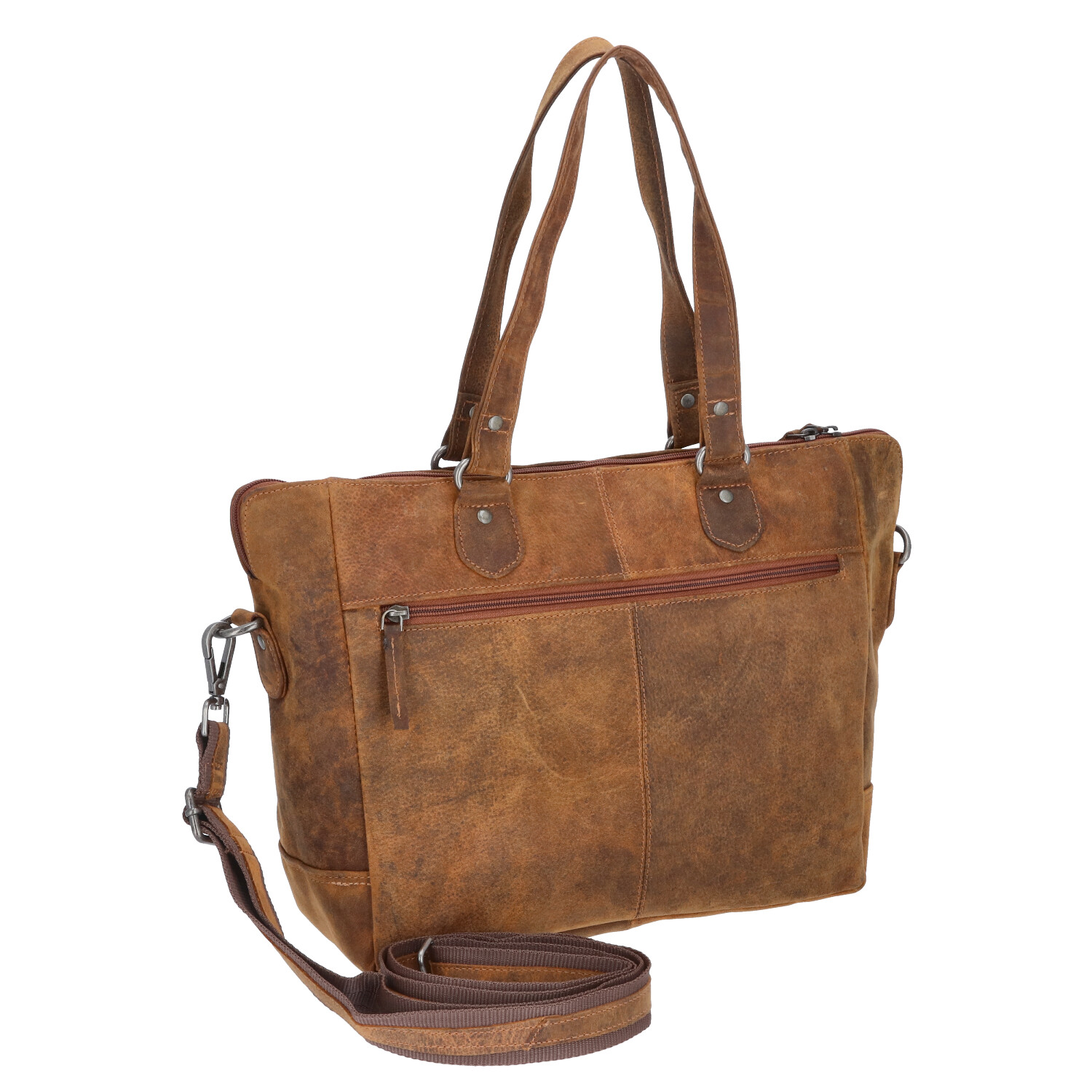 The Skandinavian Brand Leder Shopper Hunter  tan