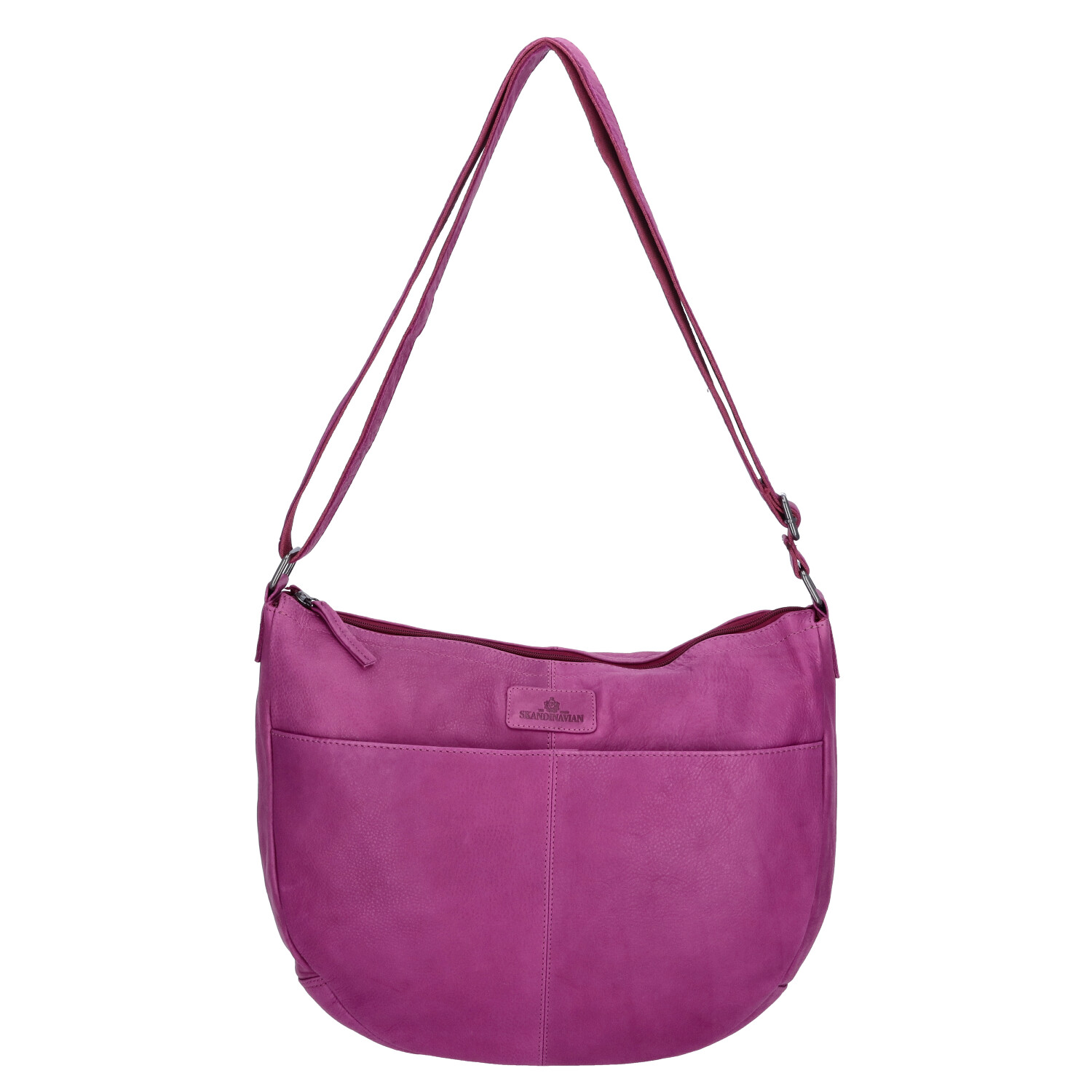 The Skandinavian Brand Leder Umhängetasche  Purple