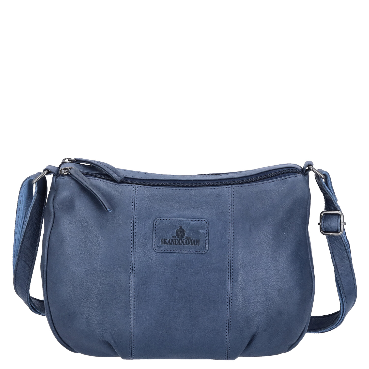 The Skandinavian Brand Leder Umhängetasche  Blue