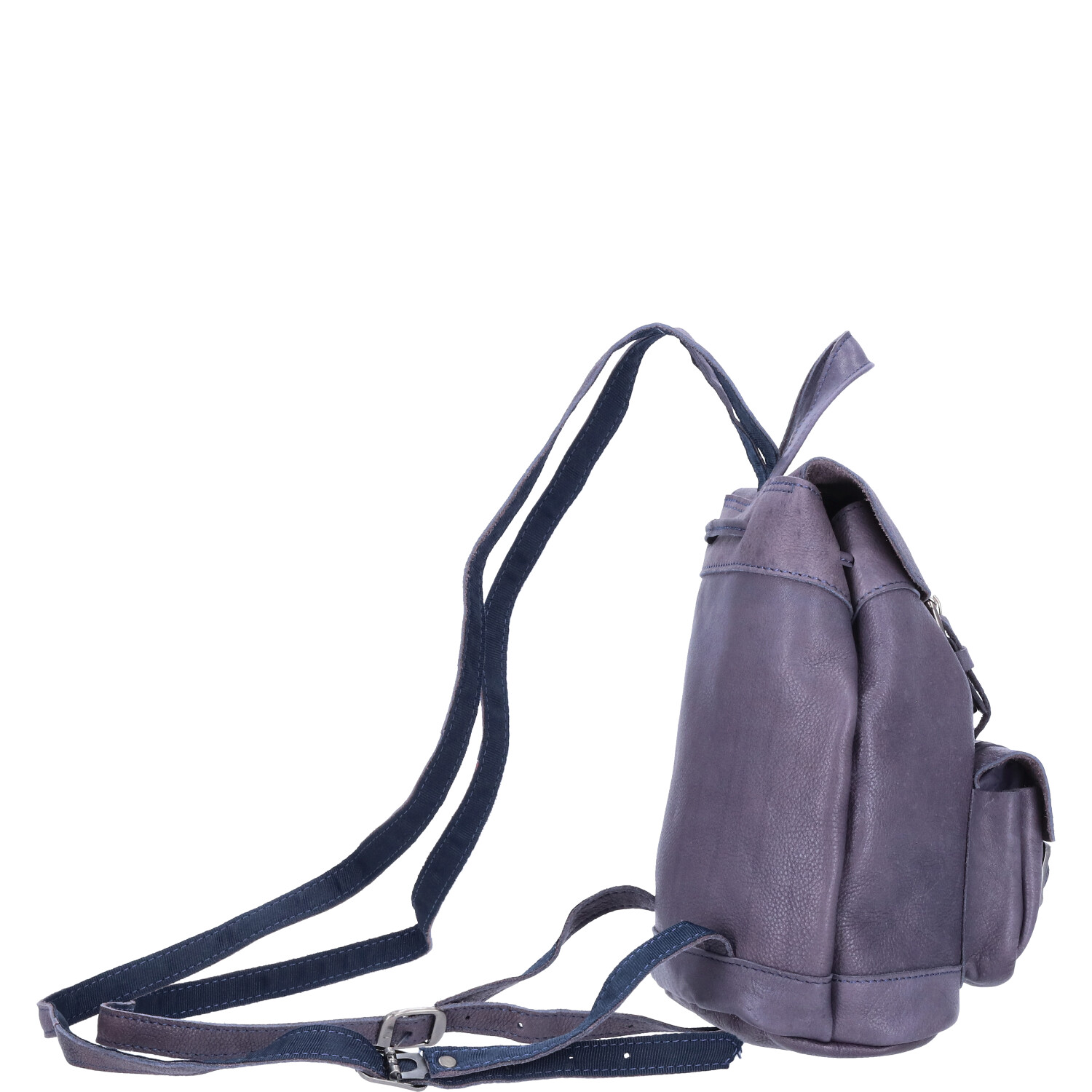 The Skandinavian Brand Damen Lederrucksack mini Style  blau